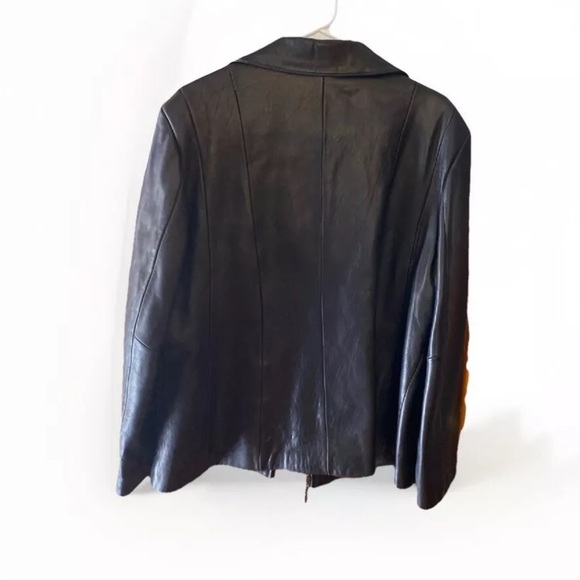 Avanti Jackets & Coats Avanti Soft Black Leather Jacket Womens Size